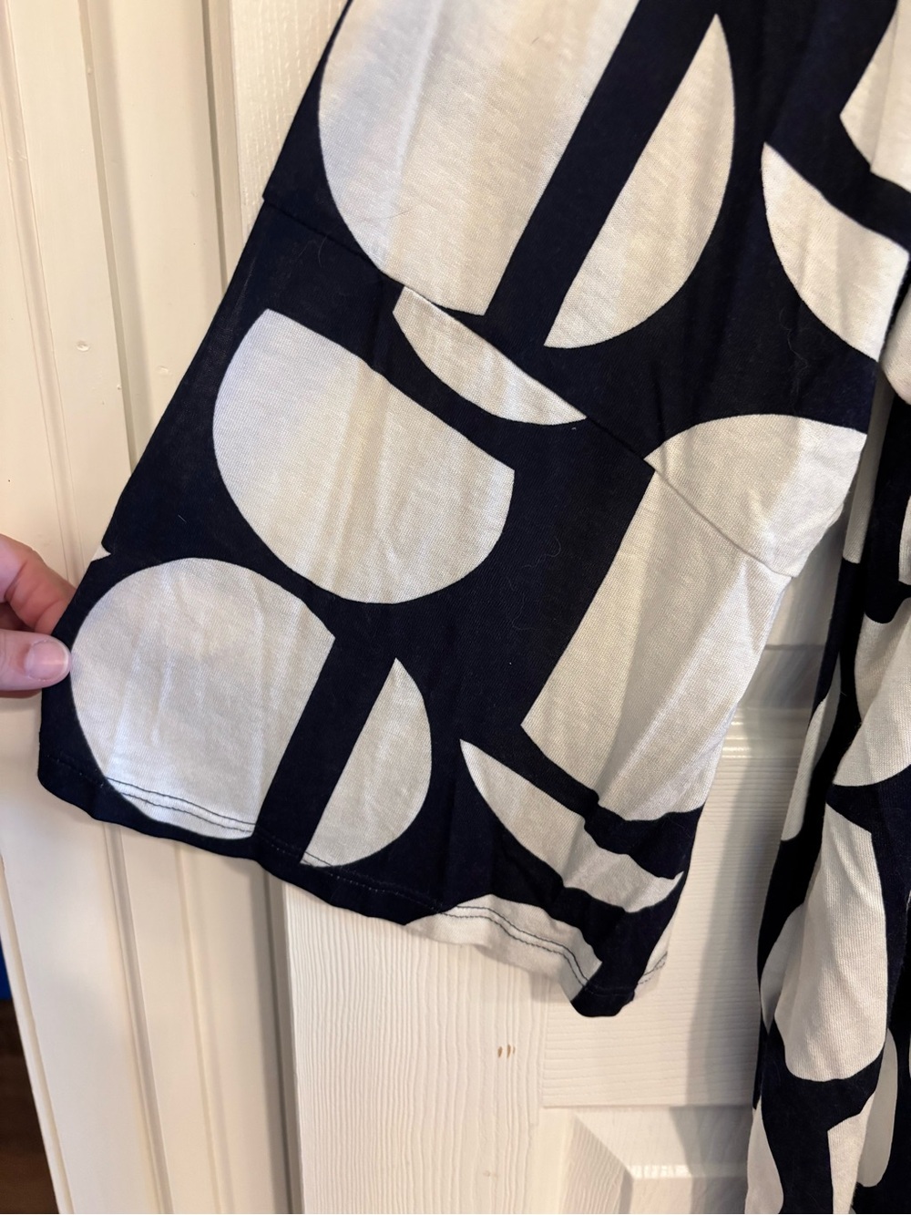 ellos Navy & White Geometric Circle Print Tunic - Picture 3 of 3
